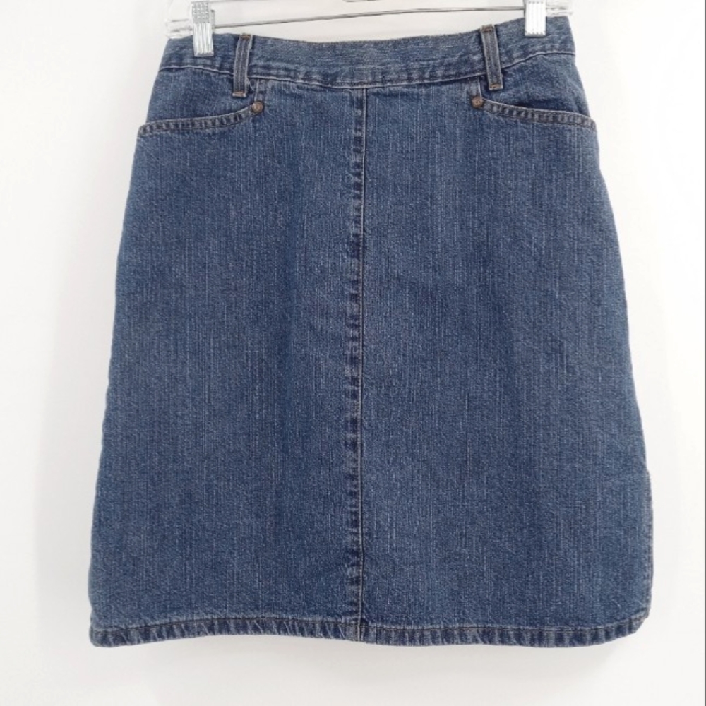 Vintage Vivaldi Jean Skirt Vtg Size 12 Waist 28 Blue Medium Wash Denim